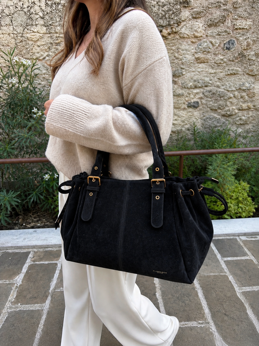 Sac à main Flora & Co Paris Noir Léa