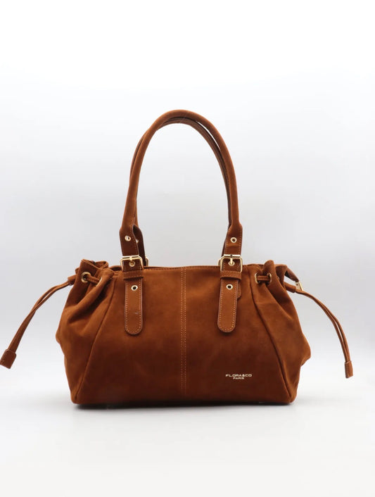 Sac à main Camel – Audrey | Flora & Co Paris
