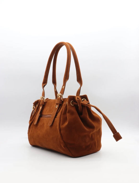 Sac à main Camel – Audrey | Flora & Co Paris