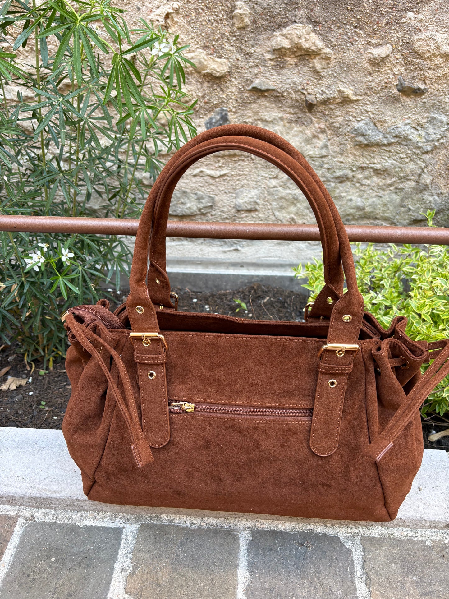 Sac à main Flora & Co Paris Camel Léa
